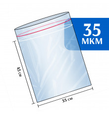 Пакет гриппер Zip-Lock 35x45 см 