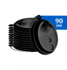 Крышка для стакана D90 пластиковая с питейником черная (50 шт)