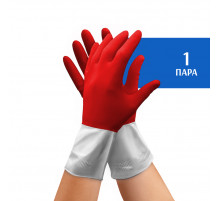 Перчатки хозяйственные (M) BiColor