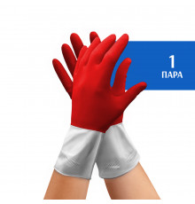 Перчатки хозяйственные (M) BiColor