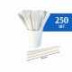 Размешиватель одноразовый 140 мм в индивидуальной упаковке (250 шт)