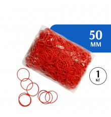 Резиновые колечки красные 50 мм 1 кг