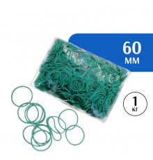Резиновые колечки зеленые 60 мм 1 кг