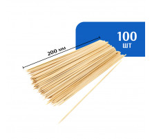 Шампур для шашлыка бамбуковый 200 мм (100 шт)