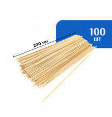 Шампур для шашлыка бамбуковый 200 мм (100 шт)