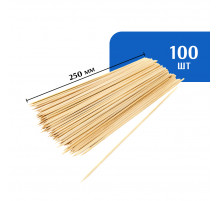 Шампур для шашлыка бамбуковый 250 мм (100 шт)