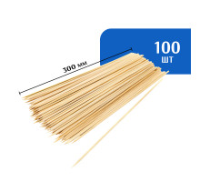 Шампур для шашлыка бамбуковый 300 мм (100 шт)