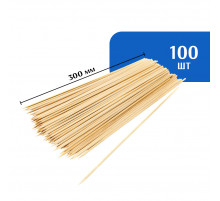 Шампур для шашлыка бамбуковый 300 мм (100 шт)