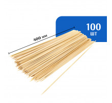 Шампур для шашлыка бамбуковый 400 мм (100 шт)