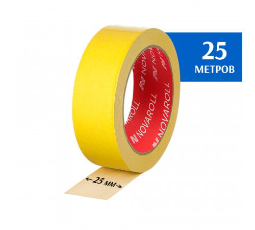 Лента скотч двухсторонняя 25мм 25м
