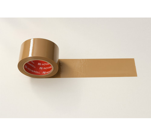 Скотч цветной коричневый 66 м 43 мкм