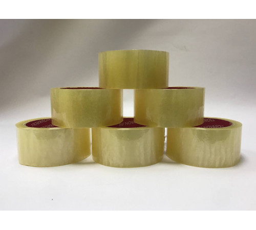 Клейкая лента прозрачная 48мм 66м (скотч)