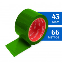 Скотч цветной зеленый 66 м 43 мкм