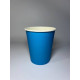 Стакан бумажный 250 мл синий 1-слой  D80 (50 шт)