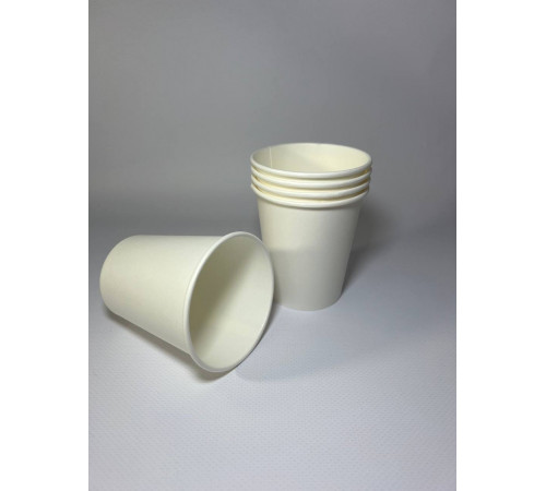 Стакан бумажный 180 мл  белый  1-слой D73 (50 шт)