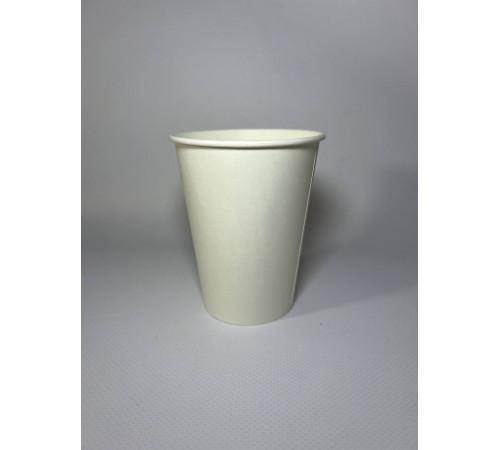 Стакан бумажный 350-400 мл белый  1-слой D90 (50 шт)