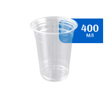 Стакан ПЭТ 400 мл прозр (50 шт)