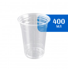 Стакан ПЭТ 400 мл прозр (50 шт)