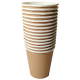 Стакан бумажный 350-400 мл крафт 1-слой D90 (50 шт)