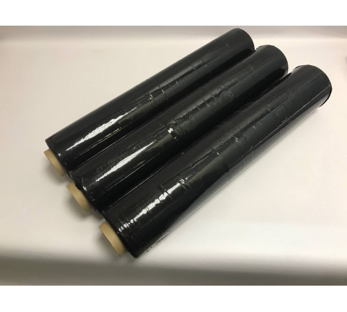 Стрейч пленка черная в рулоне, 500 мм, 20 мкм, 2 кг