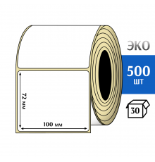 Термоэтикетка ЭКО 100x72 мм (500шт) Eco