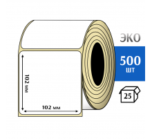 Термоэтикетка ЭКО 102x102 мм (500шт) Eco