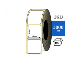 Термоэтикетка ЭКО 18x18 мм (2000шт) Eco