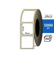 Термоэтикетка ЭКО 18x18 мм (2000шт) Eco
