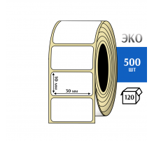 Термоэтикетка ЭКО 30x10 мм (500шт) Eco