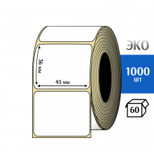 Термоэтикетка ЭКО 45x36 мм (1000шт) Eco