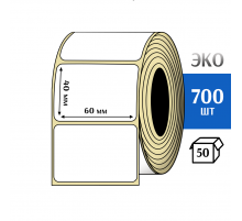 Термоэтикетка ЭКО 60x40 мм (700шт) Eco