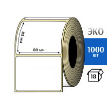 Термоэтикетка ЭКО 80x45 мм (1000шт) Eco