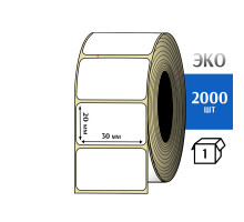 Термоэтикетка ЭКО 30x20 мм (2000шт) Eco