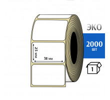 Термоэтикетка ЭКО 38x25 мм (2000шт) Eco