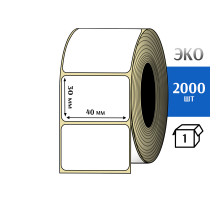 Термоэтикетка ЭКО 40x30 мм (2000шт) Eco