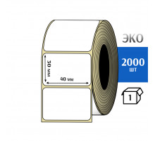 Термоэтикетка ЭКО 40x30 мм (2000шт) Eco