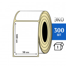Термоэтикетка ЭКО 58x100 мм (300шт) Eco