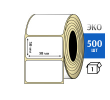 Термоэтикетка ЭКО 58x30 мм (500шт) Eco