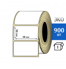 Термоэтикетка ЭКО 58x30 мм (900шт) Eco