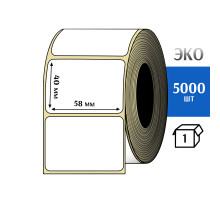 Термоэтикетка ЭКО 58x40 мм (5000шт) Eco