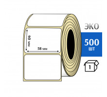 Термоэтикетка ЭКО 58x40 мм (500шт) Eco
