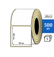 Термоэтикетка ЭКО 58x60 мм (500шт) Eco