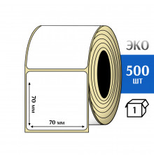Термоэтикетка ЭКО 70x70 мм (500шт) Eco
