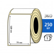 Термоэтикетка ЭКО 75x120 мм (250шт) Eco
