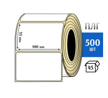 Термотрансферная этикетка ПЛГ 100х35 (500) COAT