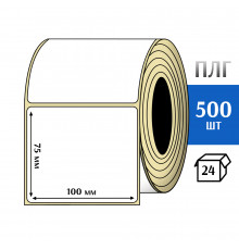 Термотрансферная этикетка ПЛГ 100х75 (500) COAT