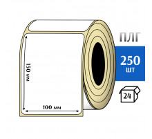 Термотрансферная этикетка ПЛГ 100x150 (250) COAT