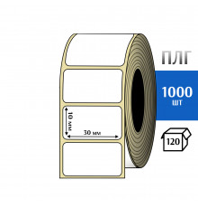 Термотрансферная этикетка ПЛГ 30x10 (1000) COAT
