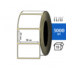 Термотрансферная этикетка ПЛГ 38х25 (5000) COAT 76 втулка