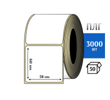 Термотрансферная этикетка ПЛГ 58х60 (3000) COAT  76 втулка